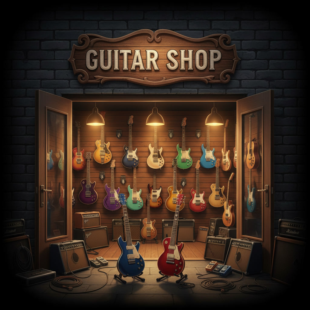 Guitar Shop — Buy new guitars for your Vault.