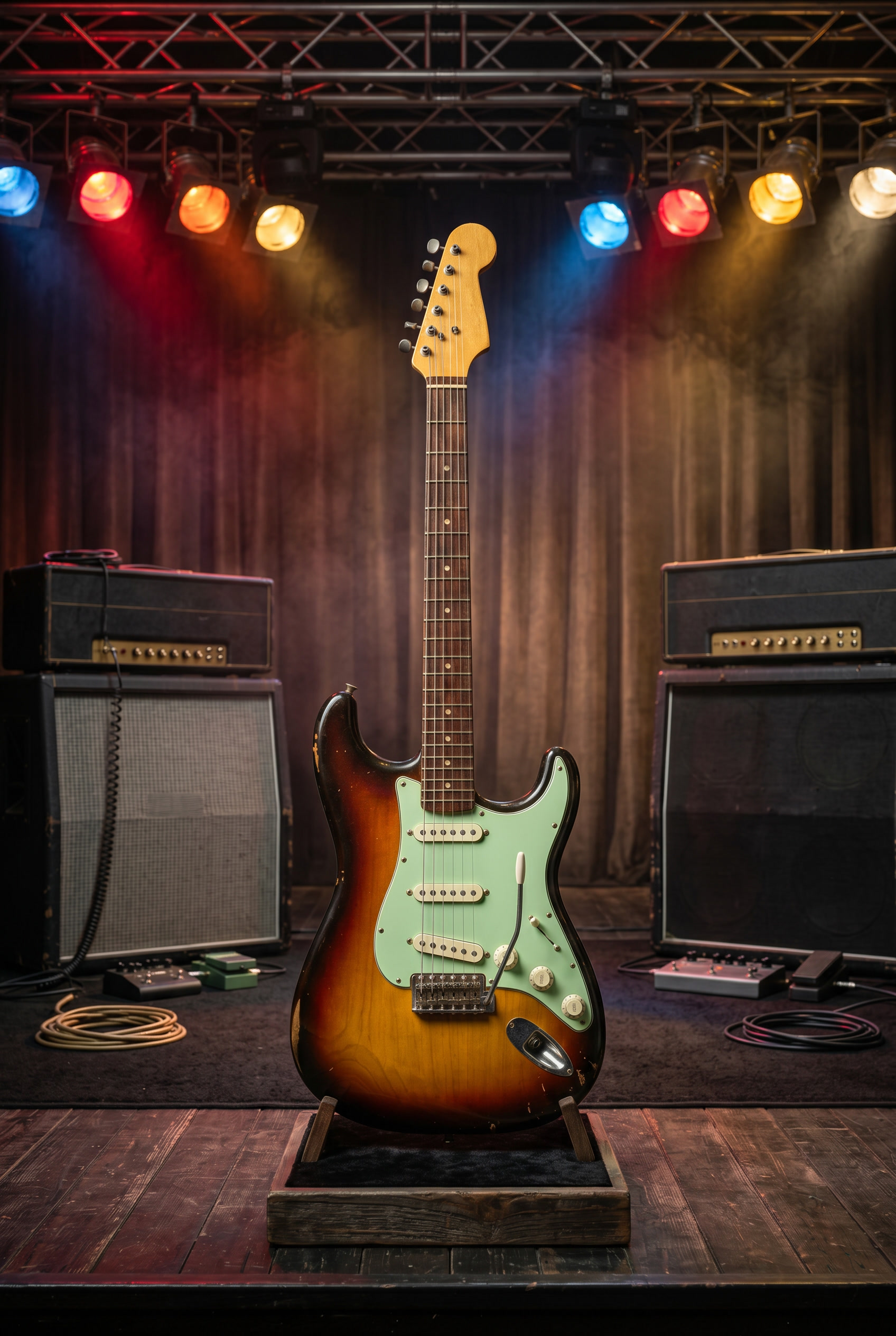 Strat '62 3-Tone Sunburst