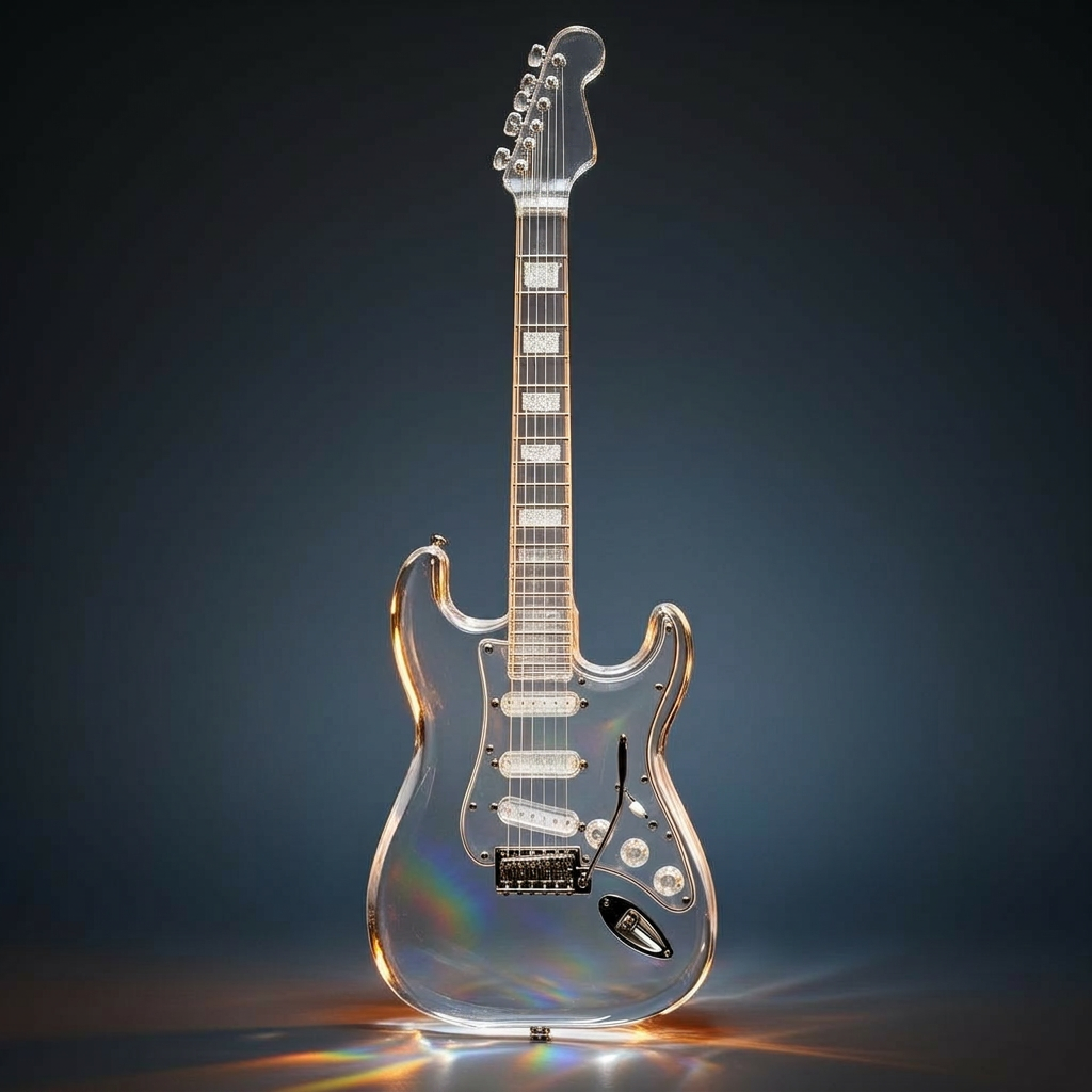 Lantern Glassworks · One-of-One Prism Glass Strat (Refracted Light Build)