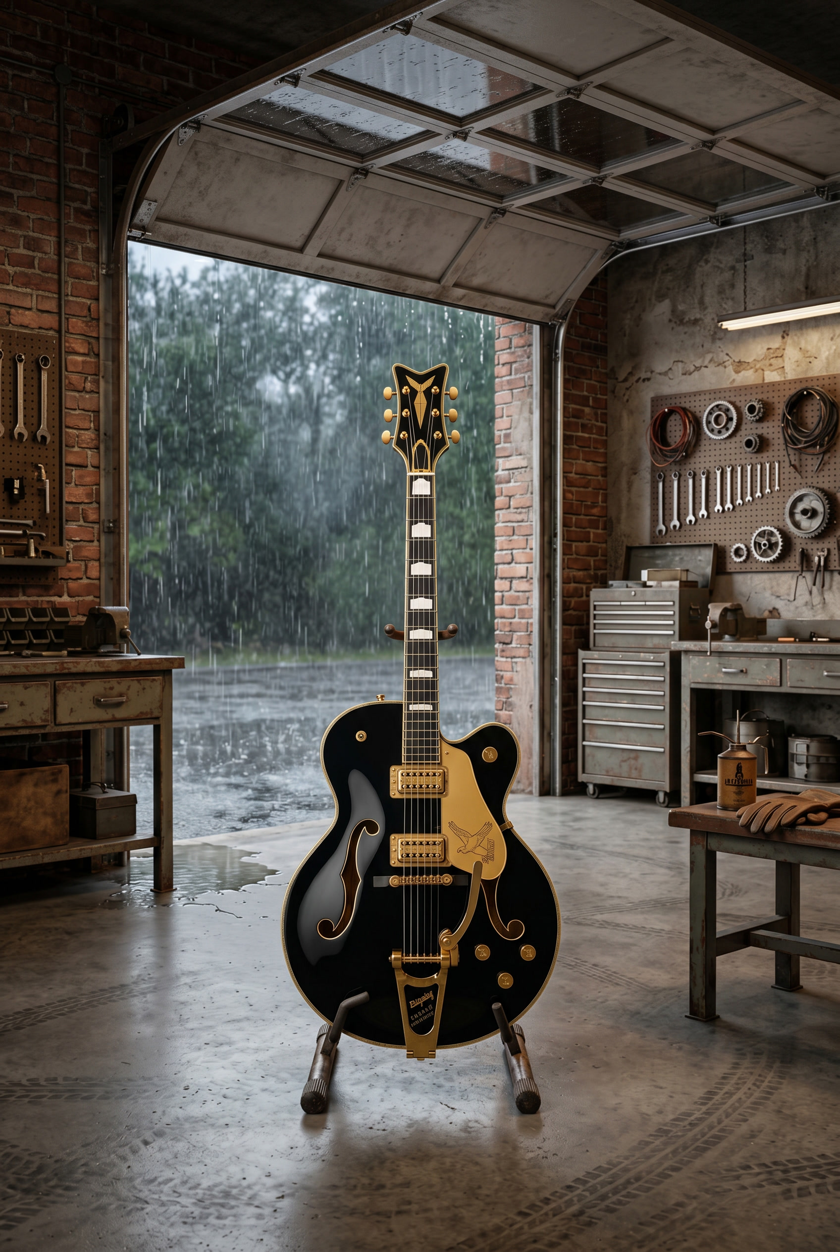 Gretchen Falcon Black w/ Gold